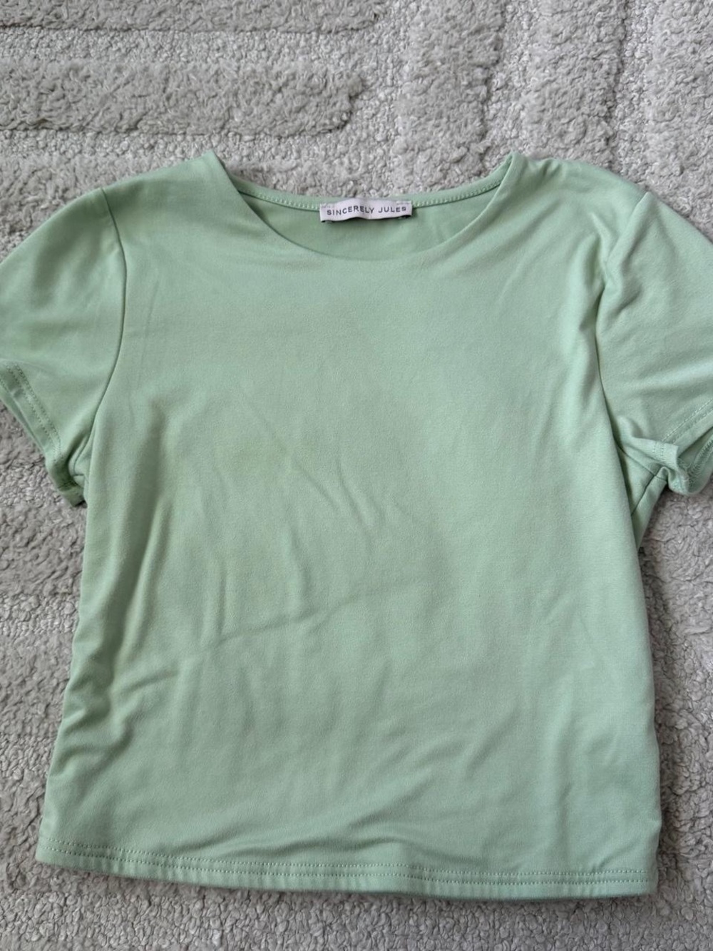 Sincerely Jules Mint Green Short Sleeve Tee